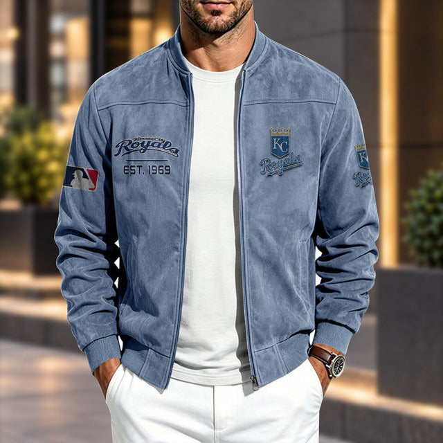 KCR x MLB Suede Bomber Jacket