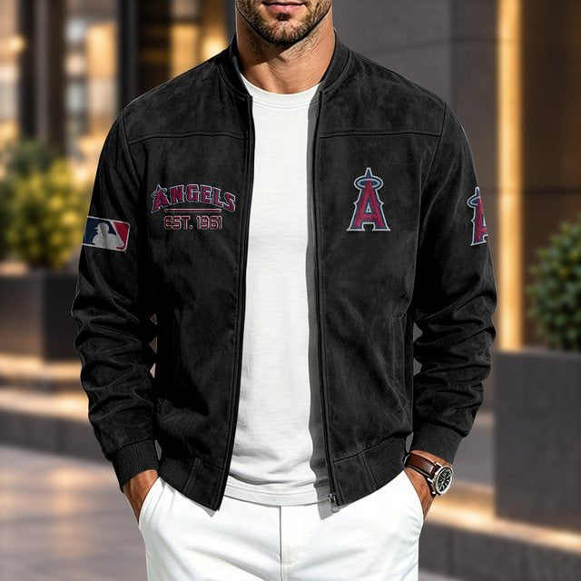 LAA x MLB Suede Bomber Jacket
