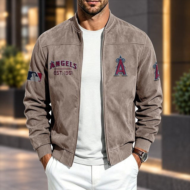 LAA x MLB Suede Bomber Jacket