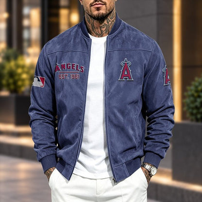 LAA x MLB Suede Bomber Jacket