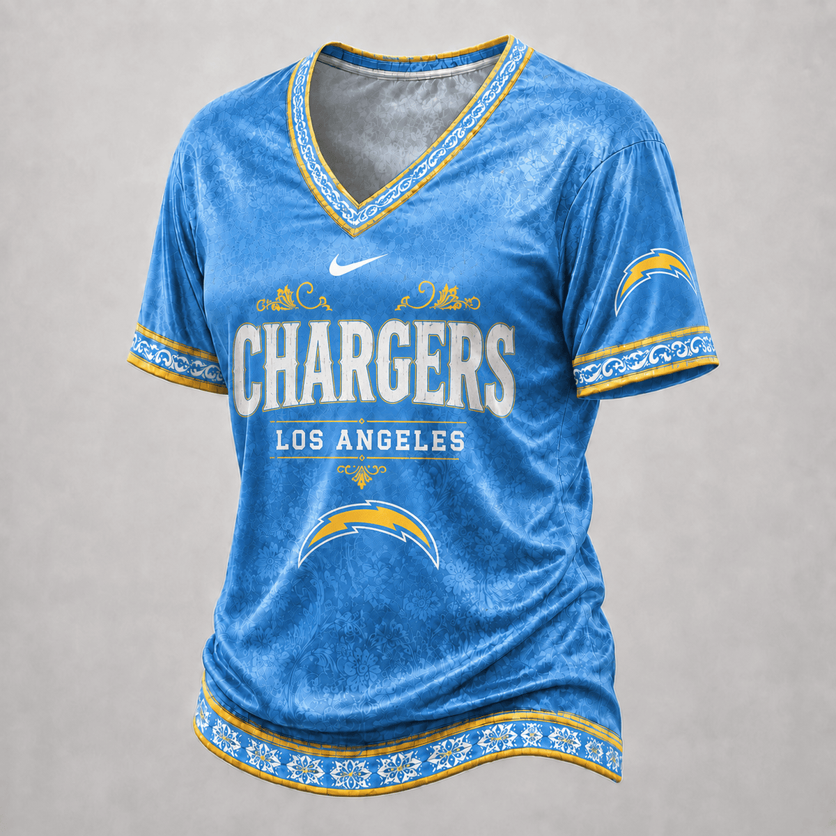 LAC Premium NFL Classic Floral Satin Shirt