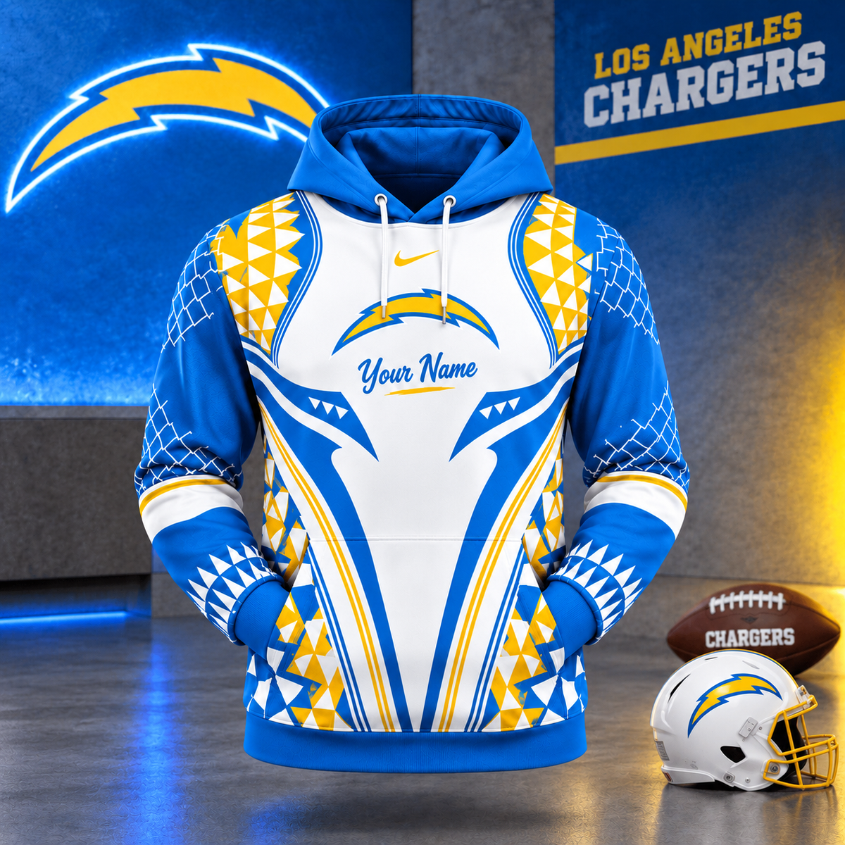 LAC Premium NFL Football Graphic Hoodie