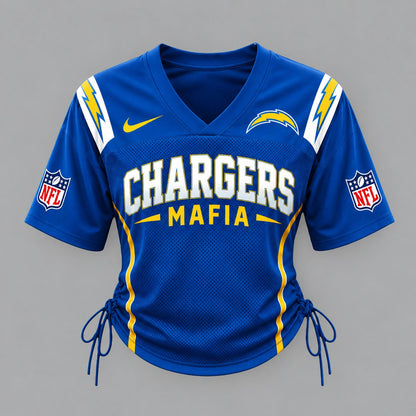 LAC Premium NFL Game Day Women Lace-Up Jersey Shirt
