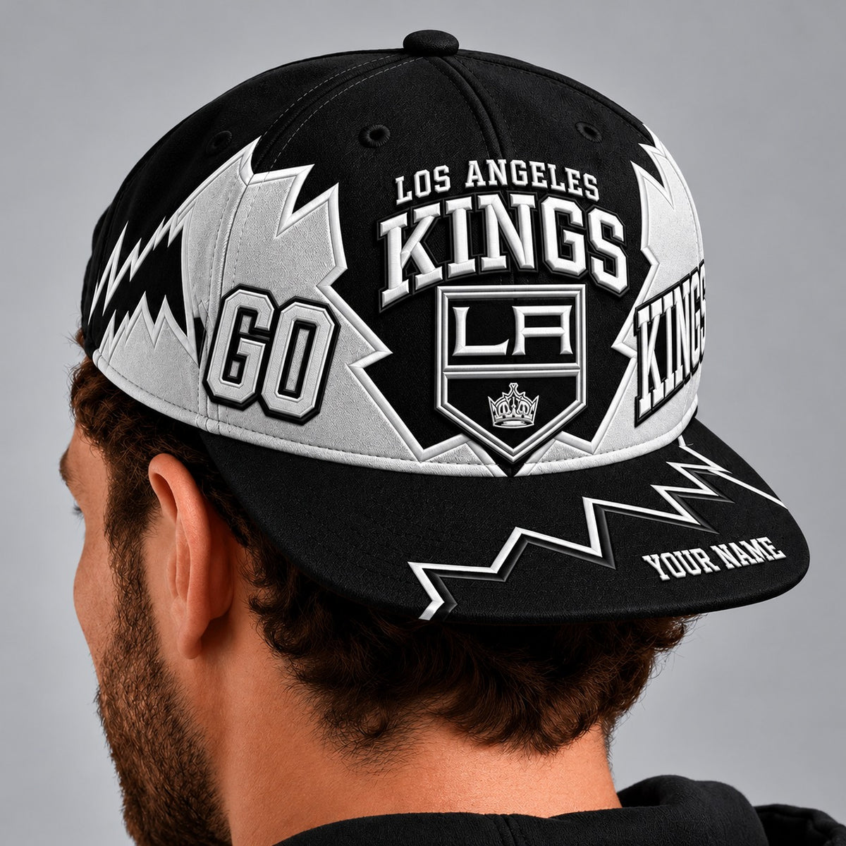 LAK x NHL Premium Snapback Hat Personalized Gift For Fan Hockey Men Women