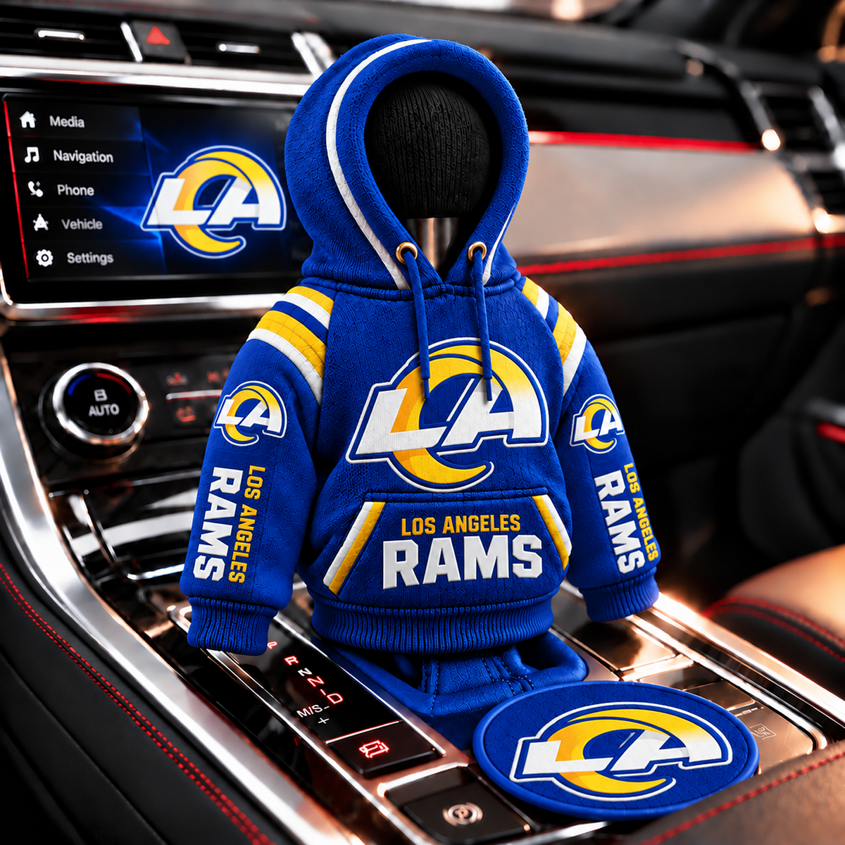 LAR x NFL Personalized Name Shift Knob Hoodie