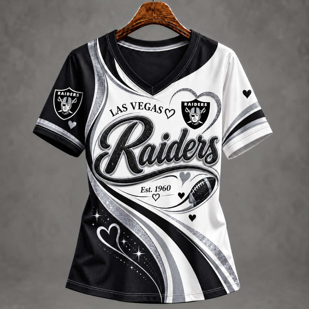 LVR x NFL Premium Womenƒ??s V-Neck Shirt
