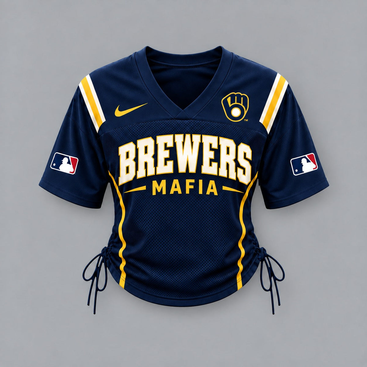 MB Premium MLB Game Day Women Lace-Up Jersey Shirt