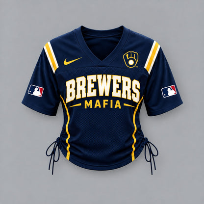 MB Premium MLB Game Day Women Lace-Up Jersey Shirt