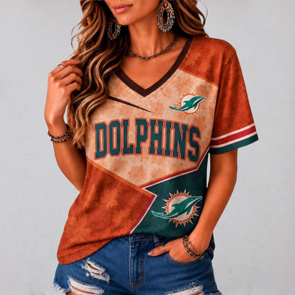MD Premium NFL Fall Game Day V-Neck Shirt