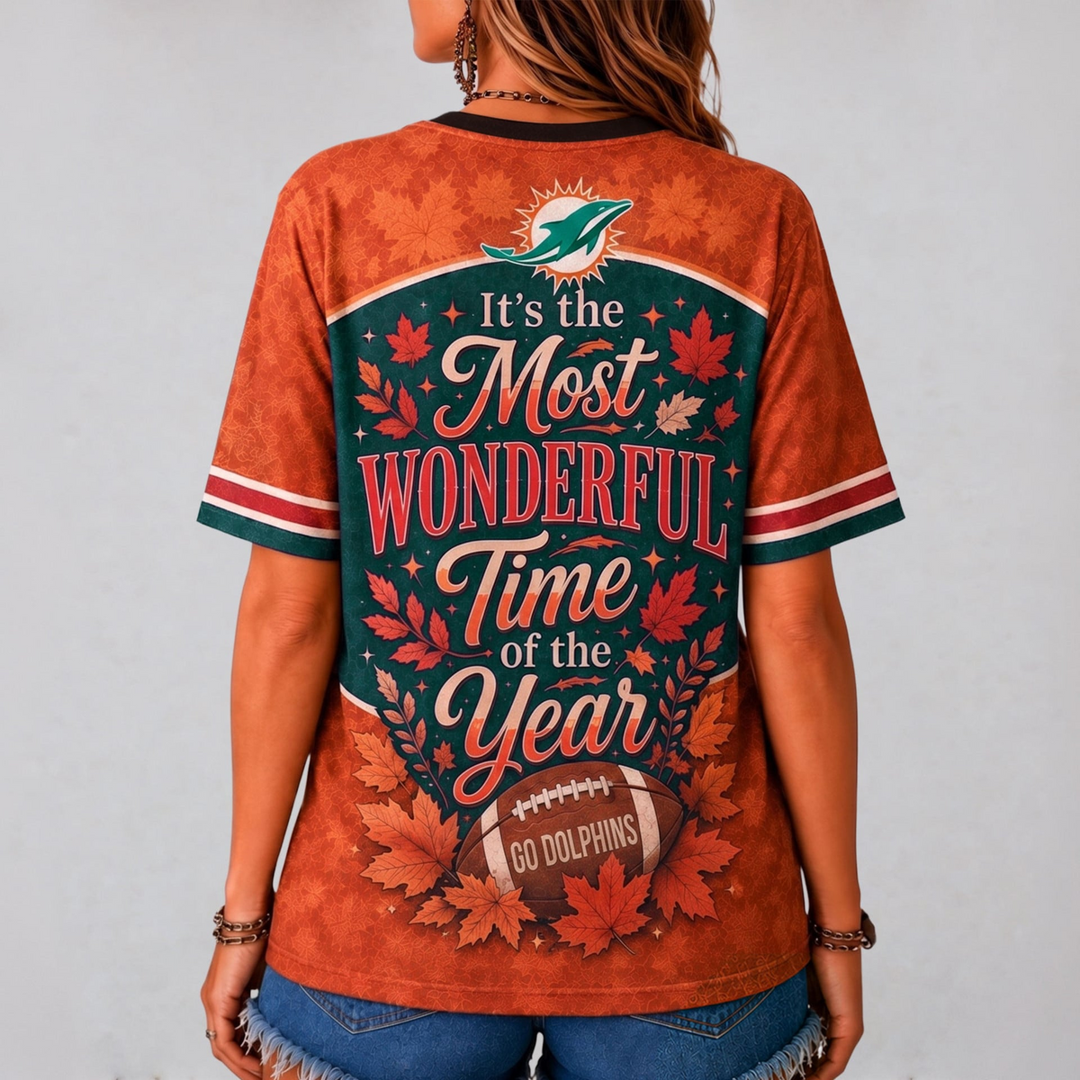 MD Premium NFL Fall Game Day V-Neck Shirt