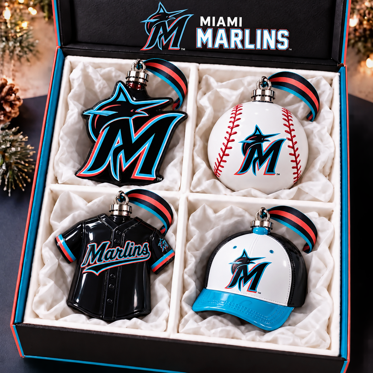 MIA x MLB 3D Christmas Hanging Ornament