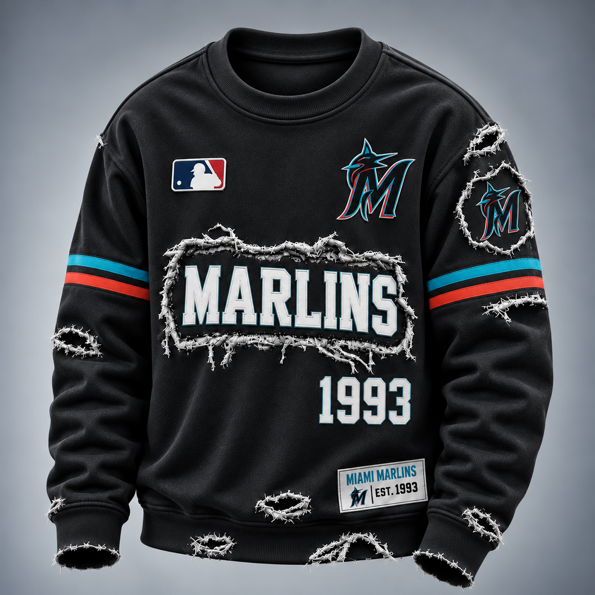 MIA x MLB Distressed Premium SweatShirt