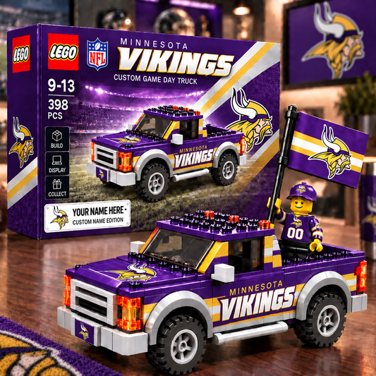 MIN x NFL Building Blocks Truck Toy Set V2