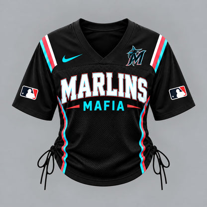 MM Premium MLB Game Day Women Lace-Up Jersey Shirt