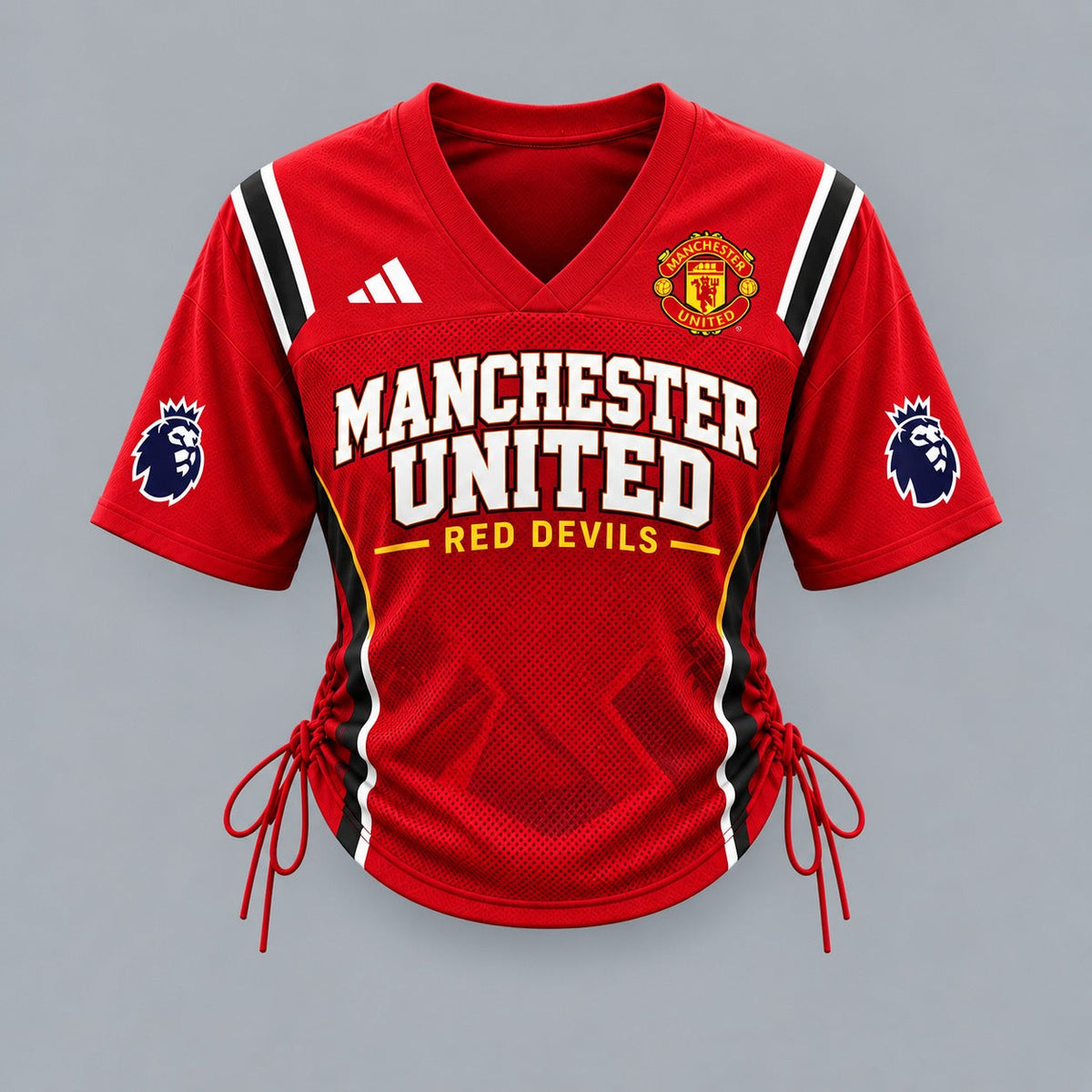 MU Premium EPL Game Day Women Lace-Up Jersey Shirt