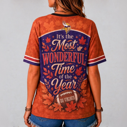 MV Premium NFL Fall Game Day V-Neck Shirt