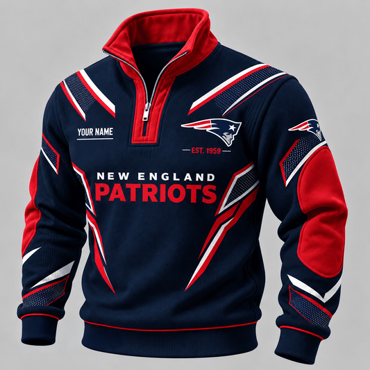 NE x NFL Personalized Quarter Zip Sweatshirt