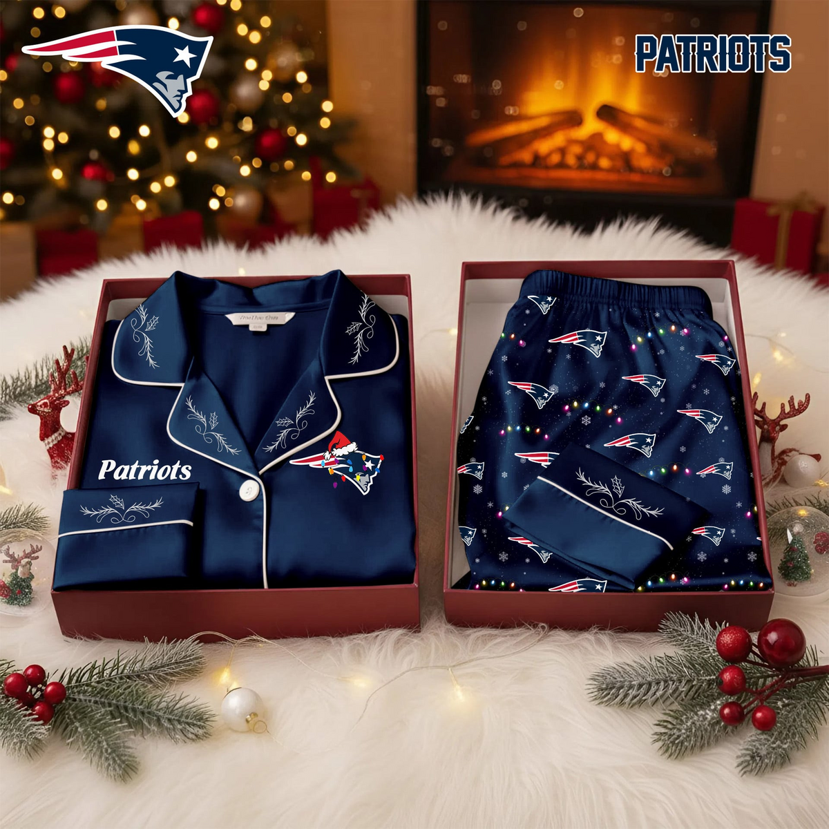 NEP Premium NFL Christmas Cozy Pajama