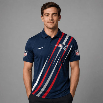 NEP Premium NFL Premium Athletic Stripe Polo Shirt