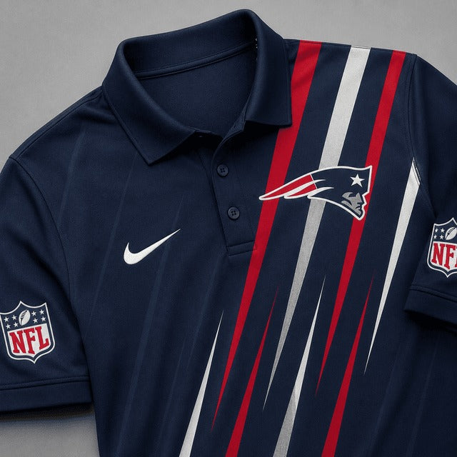 NEP Premium NFL Premium Athletic Stripe Polo Shirt