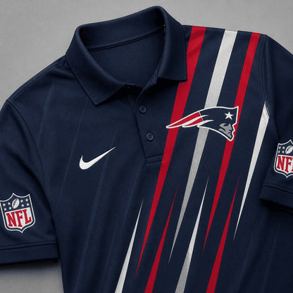 NEP Premium NFL Premium Athletic Stripe Polo Shirt