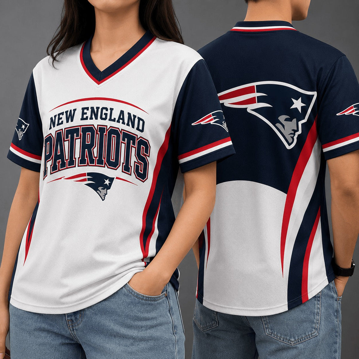NEP Premium NFL Team Spirit V-Neck Jersey