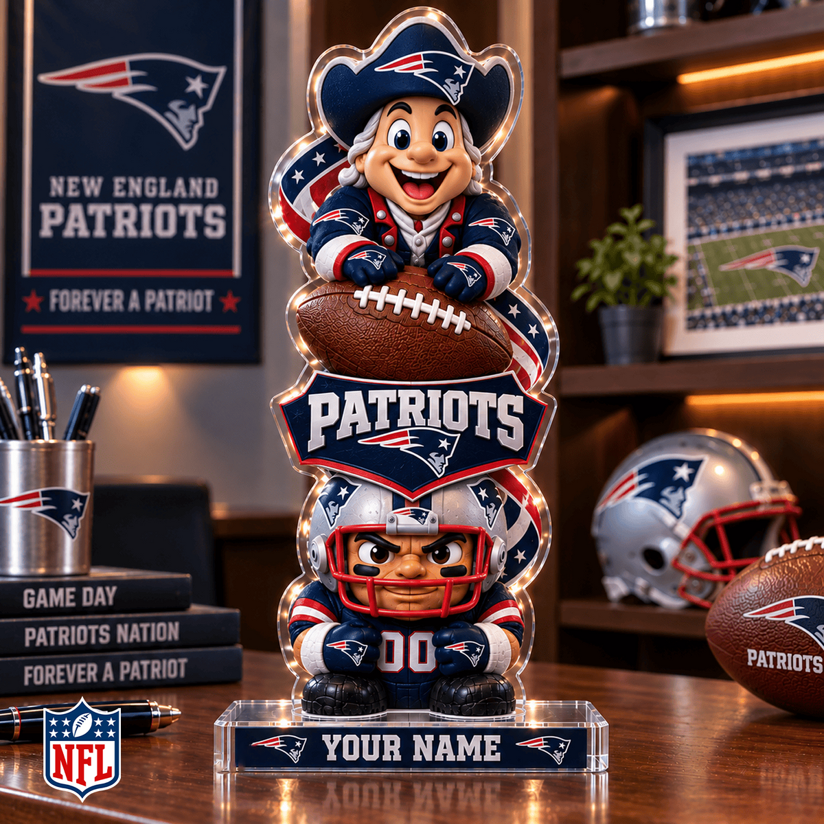 NEP x NFL Christmas KICKOFF Personalized Acrylic Block Plaque