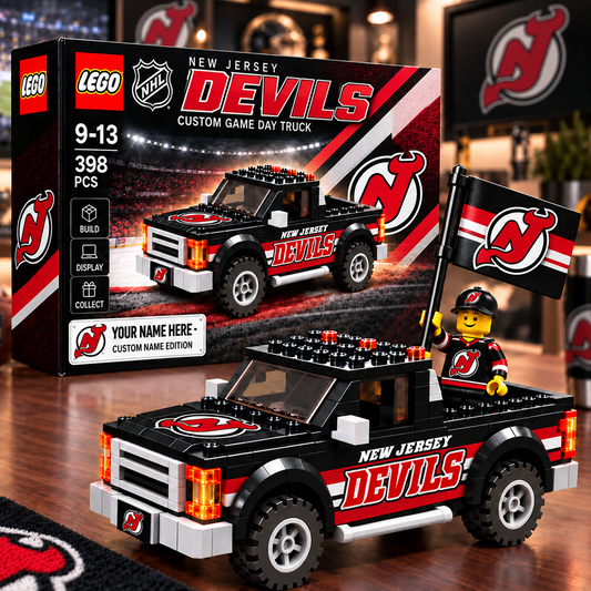 NJD x NHL Building Blocks Truck Toy Set V2