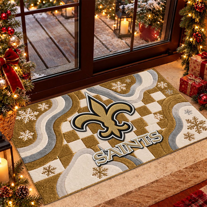 NO x NFL Christmas Doormat