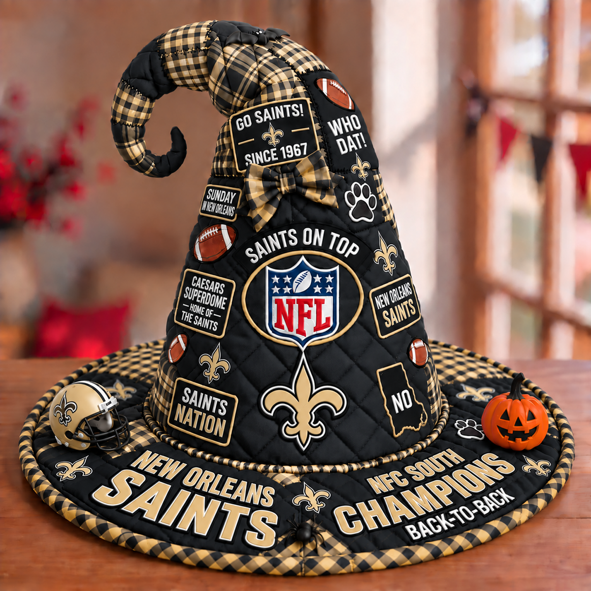 NO x NFL Quilted Witch Hat