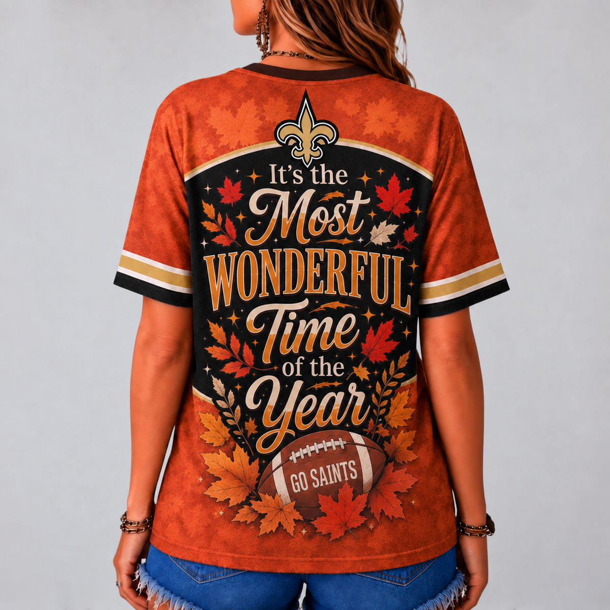 NOS Premium NFL Fall Game Day V-Neck Shirt