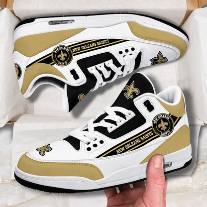 NOS x NFL Basic White Genuine Leather JD03 Shoes Men and Women