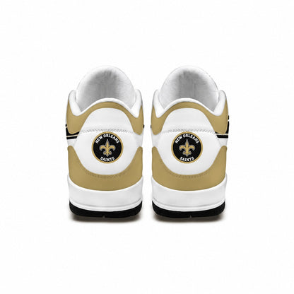 NOS x NFL Basic White Genuine Leather JD03 Shoes Men and Women