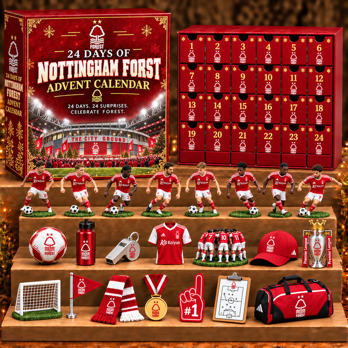 NOT x EPL Personalized 24 Days Of American Football Advent Calendar Blink Box