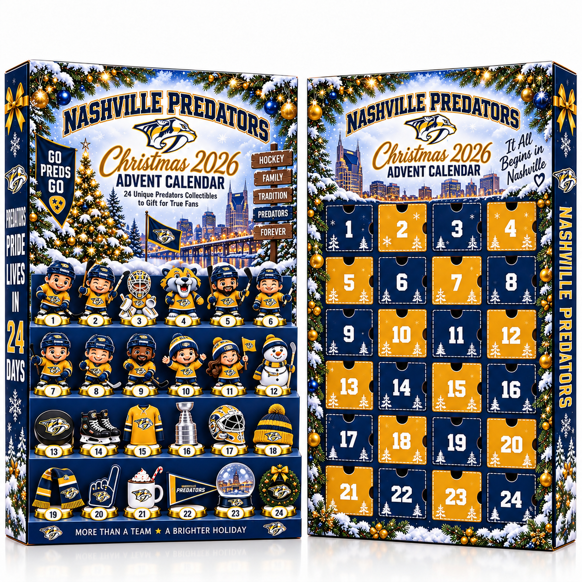 NP x NHL team Advent Calendar Box New Style For Fan