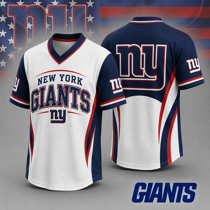 NYG Premium NFL Team Spirit V-Neck Jersey