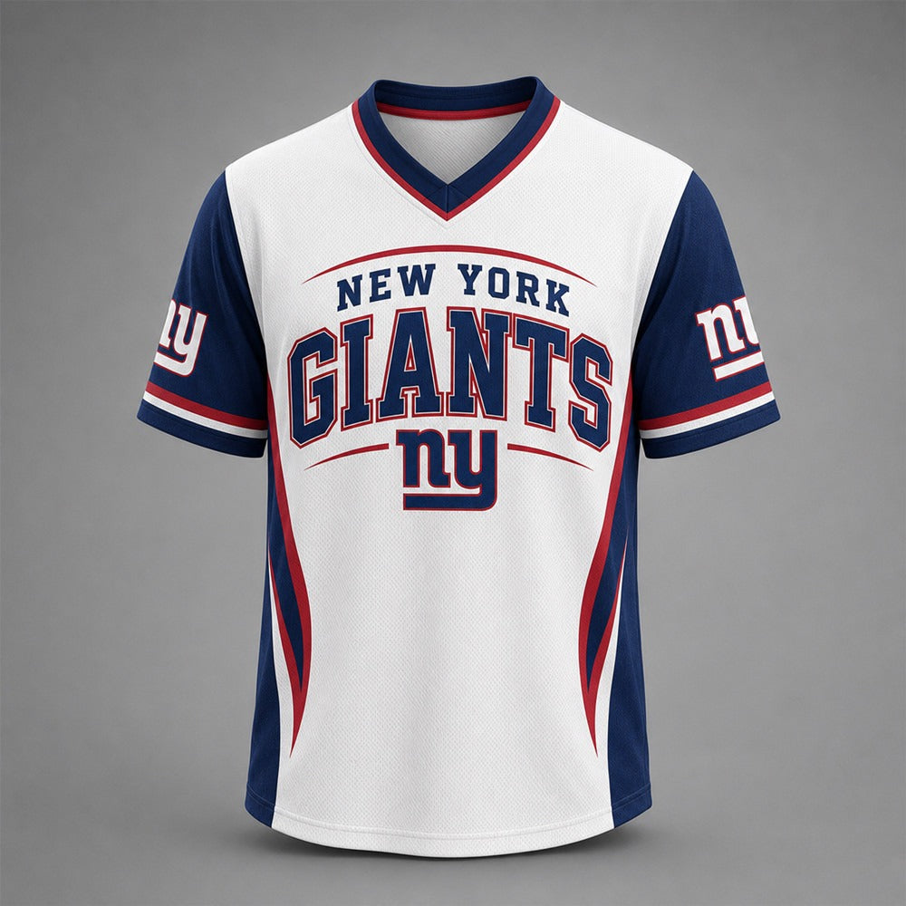 NYG Premium NFL Team Spirit V-Neck Jersey