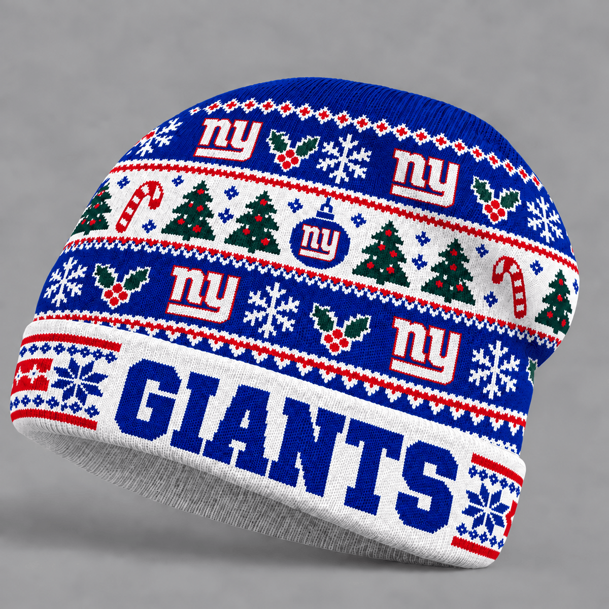 NYG x NFL Christmas Game Day Beanie Hat