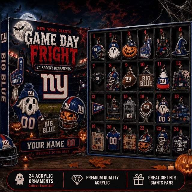 NYG x NFL Customized Halloween Blind Box Advent Calendar 2026 Gift For Fan