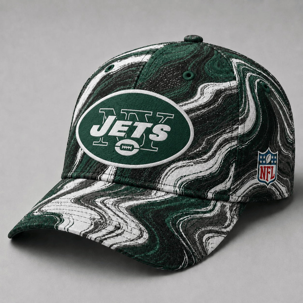 NYJ Premium NFL Artistic Flow Classic Cap