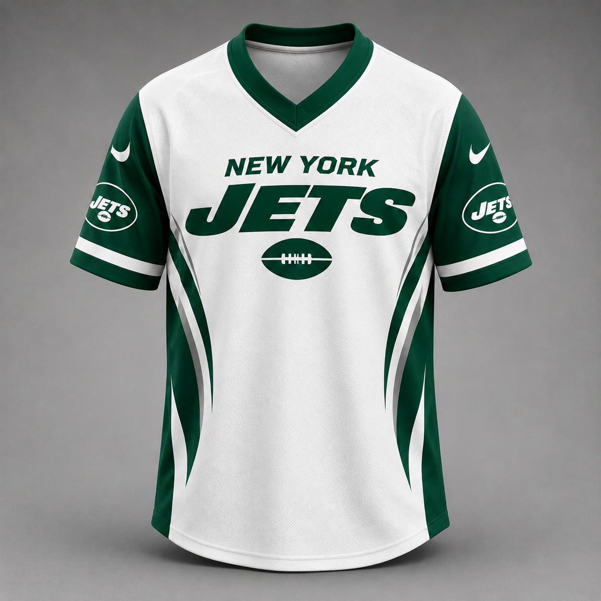 NYJ Premium NFL Team Spirit V-Neck Jersey