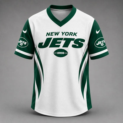 NYJ Premium NFL Team Spirit V-Neck Jersey