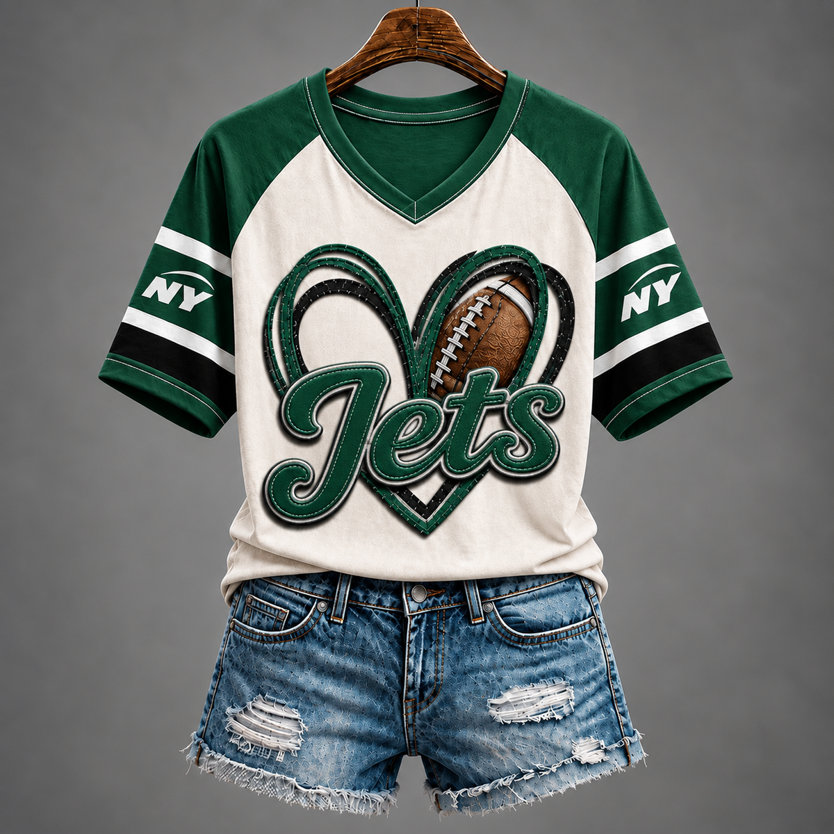NYJ x Premium V-Neck Womenƒ??s Shirt