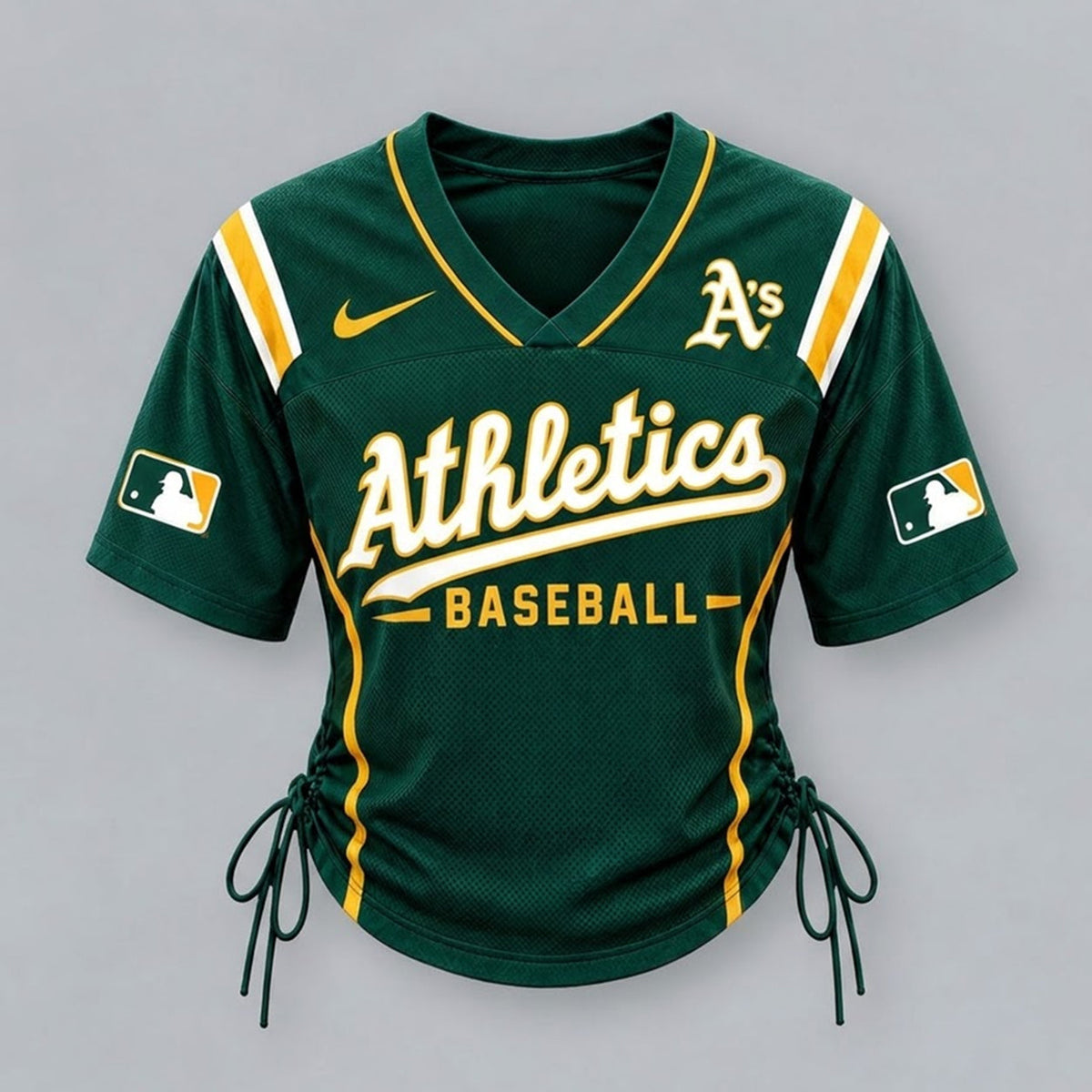 OA Premium MLB Game Day Women Lace-Up Jersey Shirt