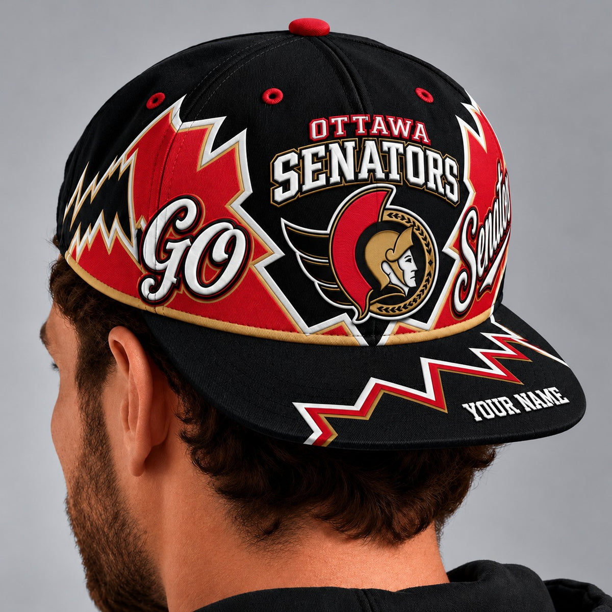 OS x NHL Premium Snapback Hat Personalized Gift For Fan Hockey Men Women