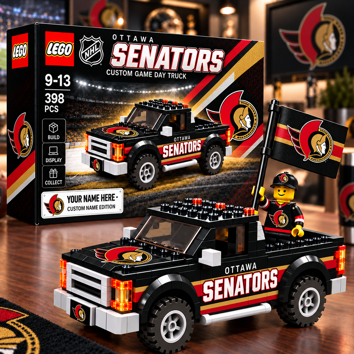 OTT x NHL Building Blocks Truck Toy Set V2