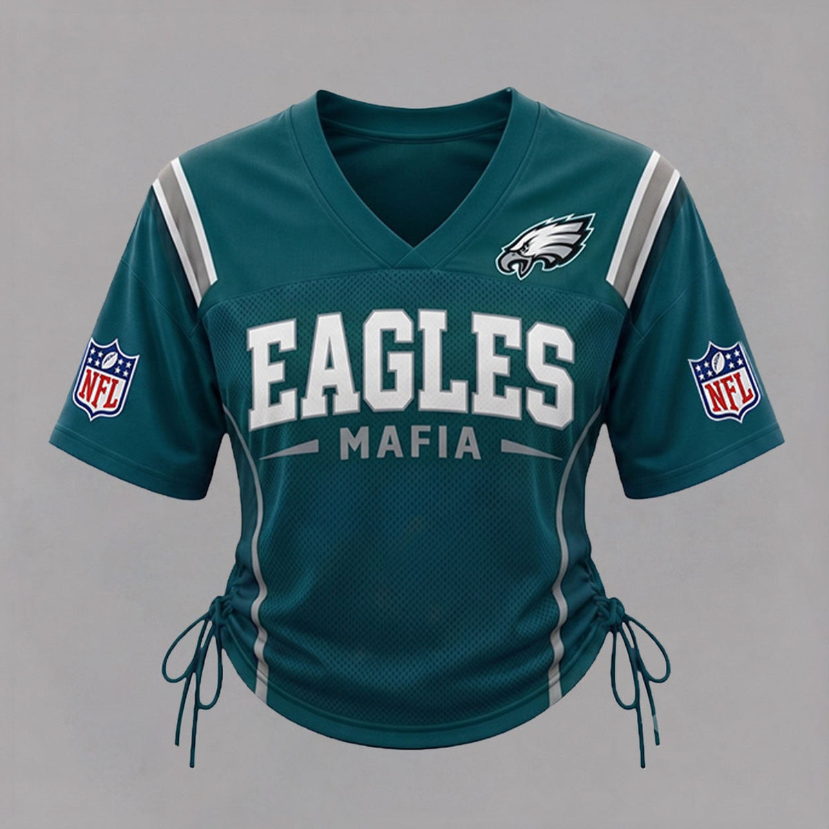 PE Premium NFL Game Day Women Lace-Up Jersey Shirt