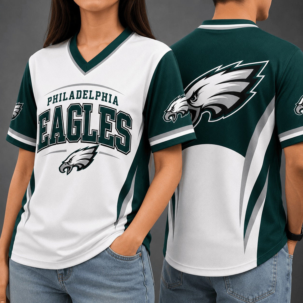 PE Premium NFL Team Spirit V-Neck Jersey