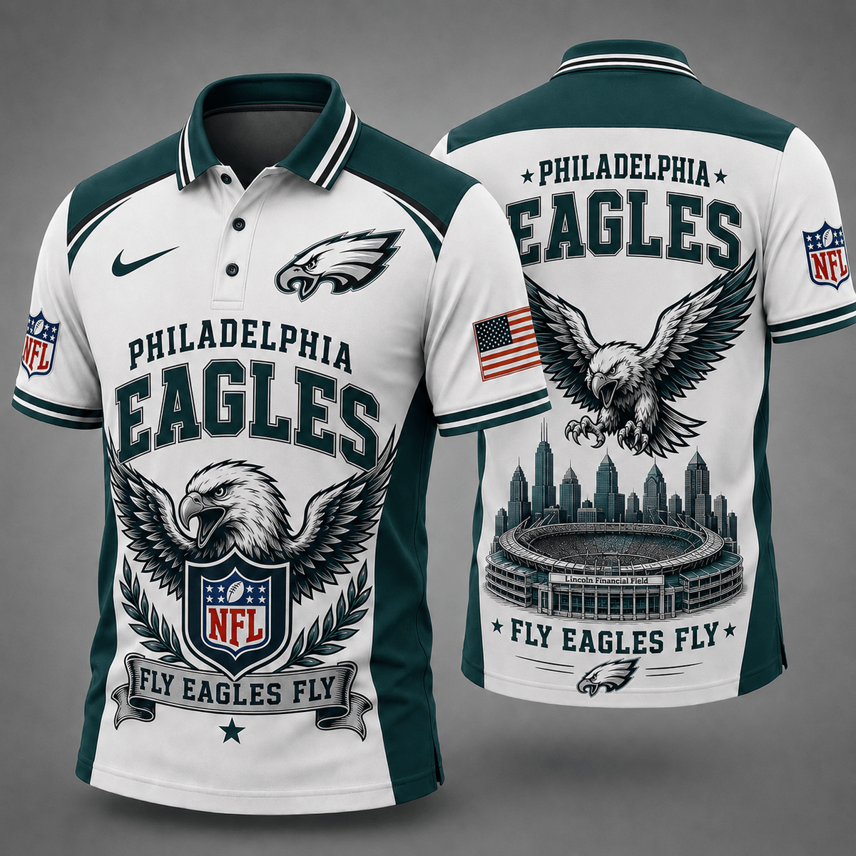 PE Premium NFL Winged Pride Polo