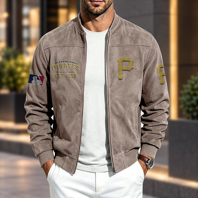 PIT x MLB Suede Bomber Jacket